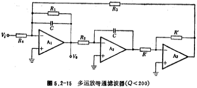 带通滤波器电路