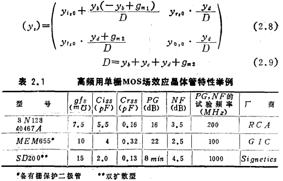 MOS管结构高频